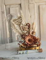 FRISCH VERHEIRATETES PAAR GESCHENKE Geldgeschenk zur Hochzeit Geschenkschachtel für Geld Geldgeschenk zur Hochzeit mit Strauß aus Trockenblumen personalisiert10
