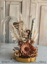 FRISCH VERHEIRATETES PAAR GESCHENKE Geldgeschenk zur Hochzeit Geschenkschachtel für Geld Geldgeschenk zur Hochzeit mit Strauß aus Trockenblumen personalisiert10