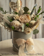 FRISCH VERHEIRATETES PAAR GESCHENKE Geldgeschenk zur Hochzeit Geschenkschachtel für Geld Geldgeschenk zur Hochzeit mit Strauß aus Trockenblumen personalisiert9