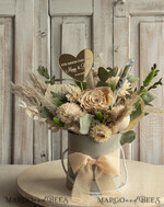 FRISCH VERHEIRATETES PAAR GESCHENKE Geldgeschenk zur Hochzeit Geschenkschachtel für Geld Geldgeschenk zur Hochzeit mit Strauß aus Trockenblumen personalisiert9