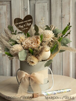 FRISCH VERHEIRATETES PAAR GESCHENKE Geldgeschenk zur Hochzeit Geschenkschachtel für Geld Geldgeschenk zur Hochzeit mit Strauß aus Trockenblumen personalisiert9