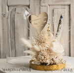 FRISCH VERHEIRATETES PAAR GESCHENKE Geldgeschenk zur Hochzeit Geschenkschachtel für Geld Geldgeschenk zur Hochzeit mit Strauß aus Trockenblumen personalisiert12
