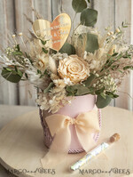 FRISCH VERHEIRATETES PAAR GESCHENKE Geldgeschenk zur Hochzeit Geschenkschachtel für Geld Geldgeschenk zur Hochzeit mit Strauß aus Trockenblumen personalisiert10