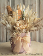 FRISCH VERHEIRATETES PAAR GESCHENKE Geldgeschenk zur Hochzeit Geschenkschachtel für Geld Geldgeschenk zur Hochzeit mit Strauß aus Trockenblumen personalisiert11