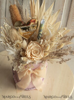 FRISCH VERHEIRATETES PAAR GESCHENKE Geldgeschenk zur Hochzeit Geschenkschachtel für Geld Geldgeschenk zur Hochzeit mit Strauß aus Trockenblumen personalisiert11