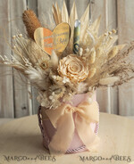 FRISCH VERHEIRATETES PAAR GESCHENKE Geldgeschenk zur Hochzeit Geschenkschachtel für Geld Geldgeschenk zur Hochzeit mit Strauß aus Trockenblumen personalisiert11