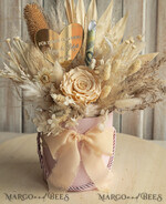 FRISCH VERHEIRATETES PAAR GESCHENKE Geldgeschenk zur Hochzeit Geschenkschachtel für Geld Geldgeschenk zur Hochzeit mit Strauß aus Trockenblumen personalisiert11
