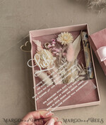 FRISCH VERHEIRATETES PAAR GESCHENKE Geldgeschenk zur Hochzeit Geschenkschachtel für Geld Geldgeschenk zur Hochzeit mit Strauß aus Trockenblumen personalisiert23