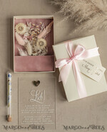 FRISCH VERHEIRATETES PAAR GESCHENKE Geldgeschenk zur Hochzeit Geschenkschachtel für Geld Geldgeschenk zur Hochzeit mit Strauß aus Trockenblumen personalisiert, Reagenzglas für Geld.14