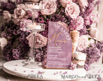 TISCHDEKORATIONSCHILDER   Samt Tischnummern und Dekoration Mauve Velvet Bogen Dessertmenü, Staubiger Rosé Bonbonschild, Gold lila Plexi Tischbogen Kuchenbar Menü, Luxus Acryl Hochzeits Tischdekoration, Hochzeitsbeschilderung Goldene Flieder11