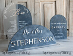 TISCHDEKORATIONSCHILDER   Samt Tischnummern und Dekoration staubige blaue Hochzeits-Tischschild-SET, Acrylbogen-Velvet-Bar-Menü-Schild, Getränkebar-Menü-Tischschild, goldenes Plexiglas-Tischschild, elegante luxuriöse Hochzeits-Tischdekoration, Boho Glam Hochzeitsbeschilderung silbernes Spiegel-Tischschild14