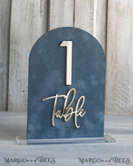 TISCHDEKORATIONSCHILDER   Samt Tischnummern und Dekoration staubige blaue Hochzeits-Tischschild-SET, Acrylbogen-Velvet-Bar-Menü-Schild, Getränkebar-Menü-Tischschild, goldenes Plexiglas-Tischschild, elegante luxuriöse Hochzeits-Tischdekoration, Boho Glam Hochzeitsbeschilderung silbernes Spiegel-Tischschild14