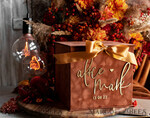 KARTONBOXEN  
 Samtkartenboxen Terracotta Fall Card Box und Arch Acrylkarten & Geschenkschilder, Samt Rost Hochzeit Kartenbox mit Deckel, verbrannte Orange Hochzeitsgeldbox, Kupfer Hochzeitskartenbox Karten und Geschenke Arch Acrylschild Set18