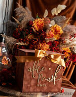 KARTONBOXEN  
 Samtkartenboxen Terracotta Fall Card Box und Arch Acrylkarten & Geschenkschilder, Samt Rost Hochzeit Kartenbox mit Deckel, verbrannte Orange Hochzeitsgeldbox, Kupfer Hochzeitskartenbox Karten und Geschenke Arch Acrylschild Set18