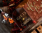 KARTONBOXEN  
 Samtkartenboxen Terracotta Fall Card Box und Arch Acrylkarten & Geschenkschilder, Samt Rost Hochzeit Kartenbox mit Deckel, verbrannte Orange Hochzeitsgeldbox, Kupfer Hochzeitskartenbox Karten und Geschenke Arch Acrylschild Set18