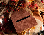 KARTONBOXEN  
 Samtkartenboxen Terrakotta Geschenkkartenbox, Samt Herbsthochzeits-Wunschbrunnen Geldgeschenkkartenbox, Rost personalisierte Hochzeitskartenbox, Kupfer Luxus Kartenbox, Burnt Orange Hochzeitskartenbox mit Deckel, Burnt Orange Hochzeitsgeldbox, Hochzeitskartenbox22