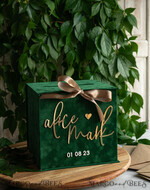 KARTONBOXEN  
 Samtkartenboxen Hochzeitskarte Box Geschenkkartenbox & Bogen Zeichen Set, Samtgrüne Hochzeitswunschbrunnen Geldgeschenkkartenbox, Personalisierte Hochzeitskartenbox, Grüner Luxus-Kartenbox, Hochzeitskartenbox mit Deckel, Smaragdgrüne Hochzeitsgeldbox, Garten Hochzeitskartenbox18