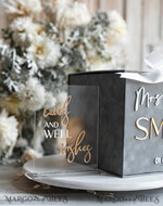 KARTONBOXEN  
 Samtkartenboxen Geschenkkartenbox & Schild-Set, Samtgraue Hochzeitswunschbrunnen-Geschenkkartenbox, Personalisierte Hochzeitskartenbox, Graue Luxus-Kartenbox, Hochzeitskartenbox mit Deckel, Graue Hochzeitsgeldbox, Hochzeitskartenbox17
