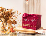 KARTONBOXEN  
 Samtkartenboxen Burgunder Karte Box & Acryl-Schild, Bordeaux Hochzeitskartenbox mit Deckel, Marsala Hochzeitskasse, Hochzeitskartenbox mit Schlitz, Karten & Geschenkbogen-Acrylschild-Set27