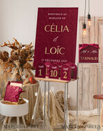KARTONBOXEN  
 Samtkartenboxen Burgunder Karte Box & Acryl-Schild, Bordeaux Hochzeitskartenbox mit Deckel, Marsala Hochzeitskasse, Hochzeitskartenbox mit Schlitz, Karten & Geschenkbogen-Acrylschild-Set27