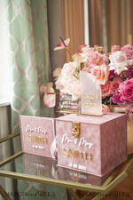 KARTONBOXEN  
 Samtkartenboxen Blush-Pink-Gold-Velvet-Set, Kartenbox mit Schloss & Polaroid-Gästebuch & Karten Geschenke-Schild und Instax-Anleitungsschild-Kombination sowie Stift-Set, Hochzeitskartenbox mit Deckel, Instant Instax-Gästebuch, Hochzeitsgeldbox, Sing-Gästebuch-Set.10