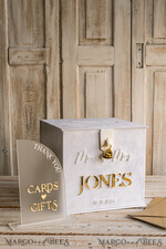 KARTONBOXEN  
 Samtkartenboxen Weiße Samt-Geschenkkartenbox mit Schloss & Karten Geschenke Schild Set, Samt klassische Hochzeitswunschbrunnen Geldgeschenkkartenbox, personalisierte goldene Plexi-Hochzeitskartenbox, luxuriöse Kartenbox, Hochzeitskartenbox mit Deckel, Hochzeitsgeldbox.25