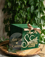 KARTONBOXEN  
 Samtkartenboxen Hochzeitskartenbox für Gartenhochzeiten, Geschenkkartenbox & Schild-Set, Samtgrüne Hochzeitswunschbox für Geldgeschenke, personalisierte Hochzeitskartenbox, luxuriöse Kartenbox mit Grünpflanzen, Hochzeitskartenbox mit Deckel, smaragdgrüne Hochzeitsgeldbox, Hochzeitskartenbox für Gartenhochzeiten.20