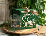 KARTONBOXEN  
 Samtkartenboxen Hochzeitskartenbox für Gartenhochzeiten, Geschenkkartenbox & Schild-Set, Samtgrüne Hochzeitswunschbox für Geldgeschenke, personalisierte Hochzeitskartenbox, luxuriöse Kartenbox mit Grünpflanzen, Hochzeitskartenbox mit Deckel, smaragdgrüne Hochzeitsgeldbox, Hochzeitskartenbox für Gartenhochzeiten.20