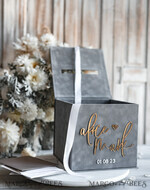 KARTONBOXEN  
 Samtkartenboxen Geschenkbox für Gutscheine, Samtgraue Hochzeits-Wunschbrunnen-Geld-Geschenkkartenbox, personalisierte Hochzeitskartenbox, luxuriöse Grünpflanzen-Kartenbox, Hochzeitskartenbox in Grau und Gold mit Deckel, Hochzeitsgeldbox, grau-grüne Hochzeitskartenbox.12