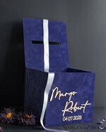 KARTONBOXEN  
 Samtkartenboxen Geschenkkartenbox & Bogen-Schild-Set, Samt Navy Hochzeitswunschbrunnen Geldgeschenkkartenbox, Personalisierte Hochzeitskartenbox, Luxus Kartenbox, Hochzeitskartenbox mit Deckel, Hochzeitsgeldbox, Hochzeitskartenbox.11