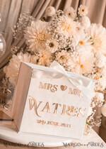 KARTONBOXEN  
 Samtkartenboxen Reine weiße Geschenkkartenbox & Kartenset, Samt klassische Hochzeitswunschbrunnen-Geldgeschenkkartenbox, personalisierte goldene weiße Hochzeitskartenbox, luxuriöse Kartenbox, Hochzeitskartenbox mit Deckel, Hochzeitsgeldbox.20