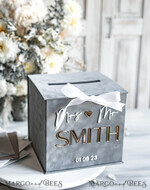 KARTONBOXEN  
 Samtkartenboxen Kartenbox, Hochzeitskartenbox mit Deckel, Frühlingshochzeit Geldbox, Hochzeitskartenbox mit Schlitz und Karten und Geschenk-Bogen Acrylschild-Set16