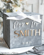 KARTONBOXEN  
 Samtkartenboxen Kartenbox, Hochzeitskartenbox mit Deckel, Frühlingshochzeit Geldbox, Hochzeitskartenbox mit Schlitz und Karten und Geschenk-Bogen Acrylschild-Set16
