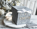 KARTONBOXEN  
 Samtkartenboxen Kartenbox, Hochzeitskartenbox mit Deckel, Frühlingshochzeit Geldbox, Hochzeitskartenbox mit Schlitz und Karten und Geschenk-Bogen Acrylschild-Set16
