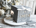 KARTONBOXEN  
 Samtkartenboxen Kartenbox, Hochzeitskartenbox mit Deckel, Frühlingshochzeit Geldbox, Hochzeitskartenbox mit Schlitz und Karten und Geschenk-Bogen Acrylschild-Set16