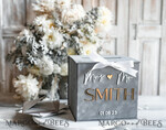 KARTONBOXEN  
 Samtkartenboxen Kartenbox, Hochzeitskartenbox mit Deckel, Frühlingshochzeit Geldbox, Hochzeitskartenbox mit Schlitz und Karten und Geschenk-Bogen Acrylschild-Set16