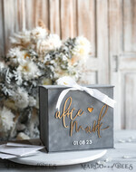 KARTONBOXEN  
 Samtkartenboxen Kartenbox, Hochzeitskartenbox mit Deckel, Frühlingshochzeit Geldbox, Hochzeitskartenbox mit Schlitz und Karten sowie Geschenkbogen Acryl-Schild-Set.21