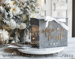 KARTONBOXEN  
 Samtkartenboxen Kartenbox, Hochzeitskartenbox mit Deckel, Frühlingshochzeit Geldbox, Hochzeitskartenbox mit Schlitz und Karten sowie Geschenkbogen Acryl-Schild-Set.21