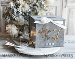 KARTONBOXEN  
 Samtkartenboxen Kartenbox, Hochzeitskartenbox mit Deckel, Frühlingshochzeit Geldbox, Hochzeitskartenbox mit Schlitz und Karten sowie Geschenkbogen Acryl-Schild-Set.21