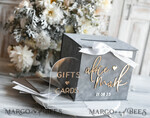 KARTONBOXEN  
 Samtkartenboxen Kartenbox, Hochzeitskartenbox mit Deckel, Frühlingshochzeit Geldbox, Hochzeitskartenbox mit Schlitz und Karten sowie Geschenkbogen Acryl-Schild-Set.21