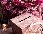 KARTONBOXEN  
 Samtkartenboxen Geschenkkartenbox & Karten mit guten Wünschen Set, Samt Blush Hochzeitswunschbrunnen Geldgeschenkkartenbox, Personalisierte Hochzeitskartenbox, Luxuriöse Kartenbox, Hochzeitskartenbox mit Deckel, Hochzeitsgeldbox, Hochzeitskartenbox.25