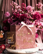 KARTONBOXEN  
 Samtkartenboxen Geschenkkartenbox & Karten mit guten Wünschen Set, Samt Blush Hochzeitswunschbrunnen Geldgeschenkkartenbox, Personalisierte Hochzeitskartenbox, Luxuriöse Kartenbox, Hochzeitskartenbox mit Deckel, Hochzeitsgeldbox, Hochzeitskartenbox.25