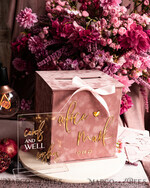 KARTONBOXEN  
 Samtkartenboxen Geschenkkartenbox & Karten mit guten Wünschen Set, Samt Blush Hochzeitswunschbrunnen Geldgeschenkkartenbox, Personalisierte Hochzeitskartenbox, Luxuriöse Kartenbox, Hochzeitskartenbox mit Deckel, Hochzeitsgeldbox, Hochzeitskartenbox.25