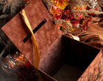 KARTONBOXEN  
 Samtkartenboxen Terrakotta Fall Kartenbox und Acrylkarten & Geschenke klarer Schild, Velvet Rost Hochzeitskartenbox mit Deckel, gebranntes Orange Hochzeitsgeldbox, Kupfer Hochzeitskartenbox Karten- und Geschenkeset mit Acrylschild.38
