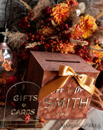 KARTONBOXEN  
 Samtkartenboxen Terrakotta Fall Kartenbox und Acrylkarten & Geschenke klarer Schild, Velvet Rost Hochzeitskartenbox mit Deckel, gebranntes Orange Hochzeitsgeldbox, Kupfer Hochzeitskartenbox Karten- und Geschenkeset mit Acrylschild.38