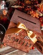 KARTONBOXEN  
 Samtkartenboxen Terrakotta Fall Kartenbox und Acrylkarten & Geschenke klarer Schild, Velvet Rost Hochzeitskartenbox mit Deckel, gebranntes Orange Hochzeitsgeldbox, Kupfer Hochzeitskartenbox Karten- und Geschenkeset mit Acrylschild.38