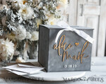 KARTONBOXEN  
 Samtkartenboxen Geschenkkartenbox & Schild Set, Samtgraue Hochzeitswunschbrunnen-Geschenkkartenbox, Personalisierte Hochzeitskartenbox, Graue Luxus-Kartenbox, Hochzeitskartenbox mit Deckel, Graue Hochzeitsgeldbox, Hochzeitskartenbox20