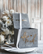 KARTONBOXEN  
 Samtkartenboxen Geschenkkartenbox & Schild Set, Samtgraue Hochzeitswunschbrunnen-Geschenkkartenbox, Personalisierte Hochzeitskartenbox, Graue Luxus-Kartenbox, Hochzeitskartenbox mit Deckel, Graue Hochzeitsgeldbox, Hochzeitskartenbox20