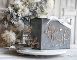 KARTONBOXEN  
 Samtkartenboxen Geschenkkartenbox & Schild Set, Samtgraue Hochzeitswunschbrunnen-Geschenkkartenbox, Personalisierte Hochzeitskartenbox, Graue Luxus-Kartenbox, Hochzeitskartenbox mit Deckel, Graue Hochzeitsgeldbox, Hochzeitskartenbox20