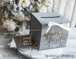 KARTONBOXEN  
 Samtkartenboxen Geschenkkartenbox & Schild Set, Samtgraue Hochzeitswunschbrunnen-Geschenkkartenbox, Personalisierte Hochzeitskartenbox, Graue Luxus-Kartenbox, Hochzeitskartenbox mit Deckel, Graue Hochzeitsgeldbox, Hochzeitskartenbox20